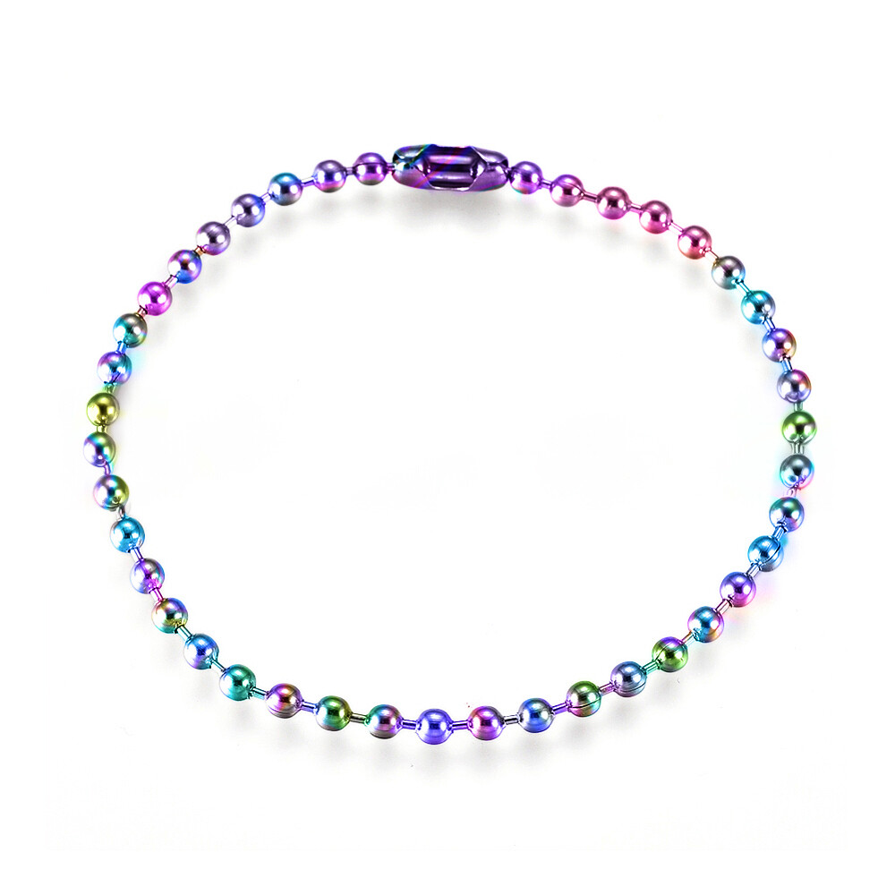 6″-10″ Stainless Steel Ball Chain Bead Bracelet Silver Gold 2/4/6/8/10mm P274