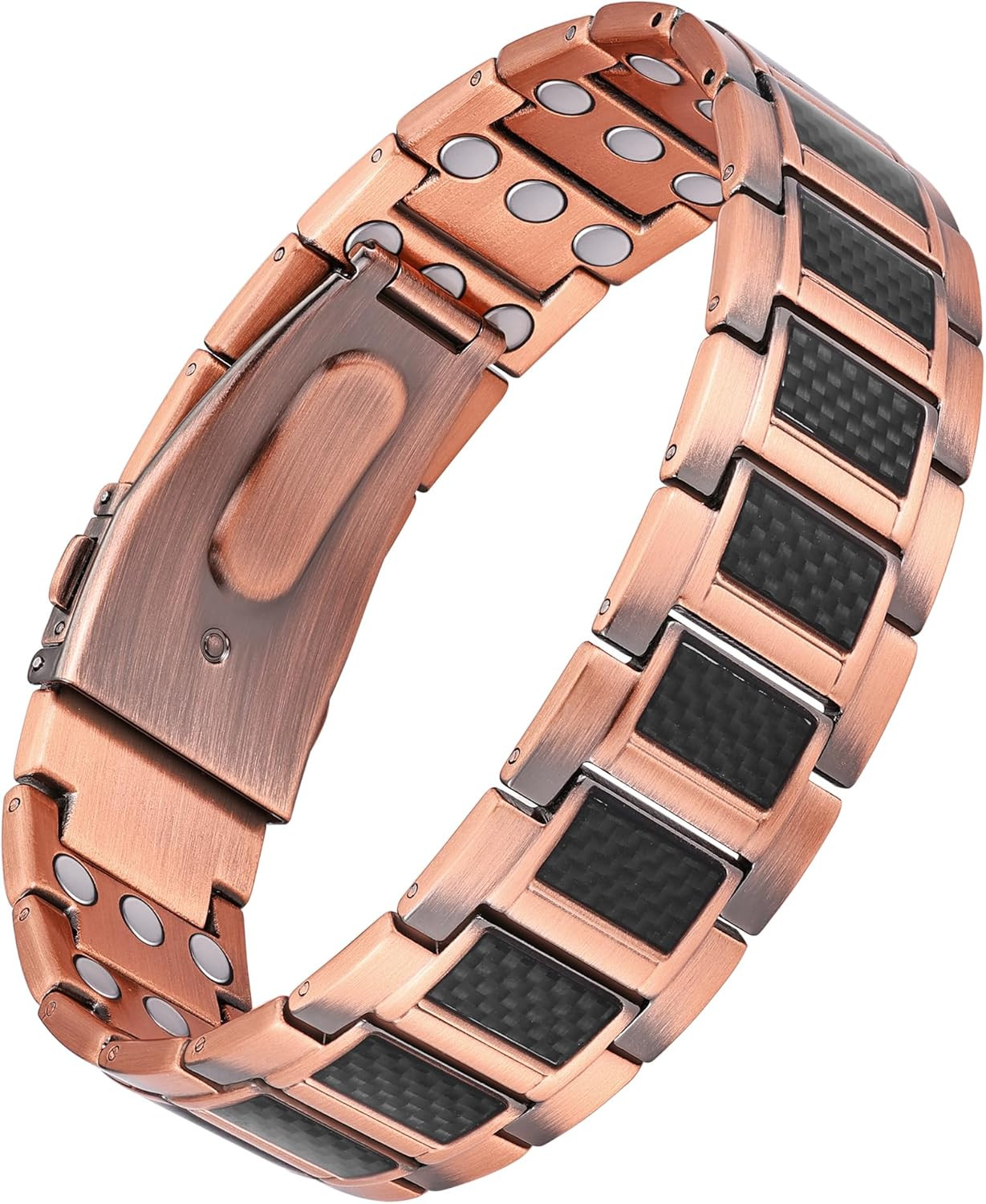 Copper Magnetic Bracelet for Men, 3X Strength Pure Copper Bracelet for Men,Ideal