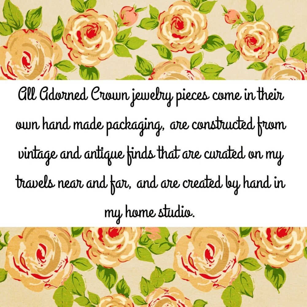 Adorned Crown Artisan leather cuff fall Vintage Enamel flower bracelet