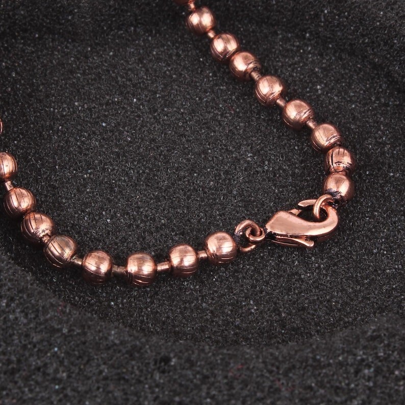 Pure Copper Snake Chain Bracelet Copper Arthritis Pain Relief Biker Bracelet
