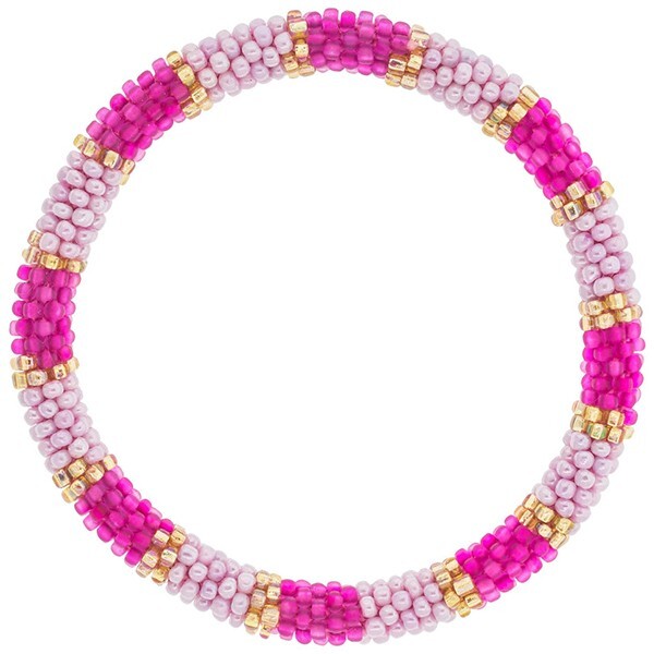 Aid Through Trade Roll-On® Bracelet “Sari for Partying” Glass Beads ~Nepal~