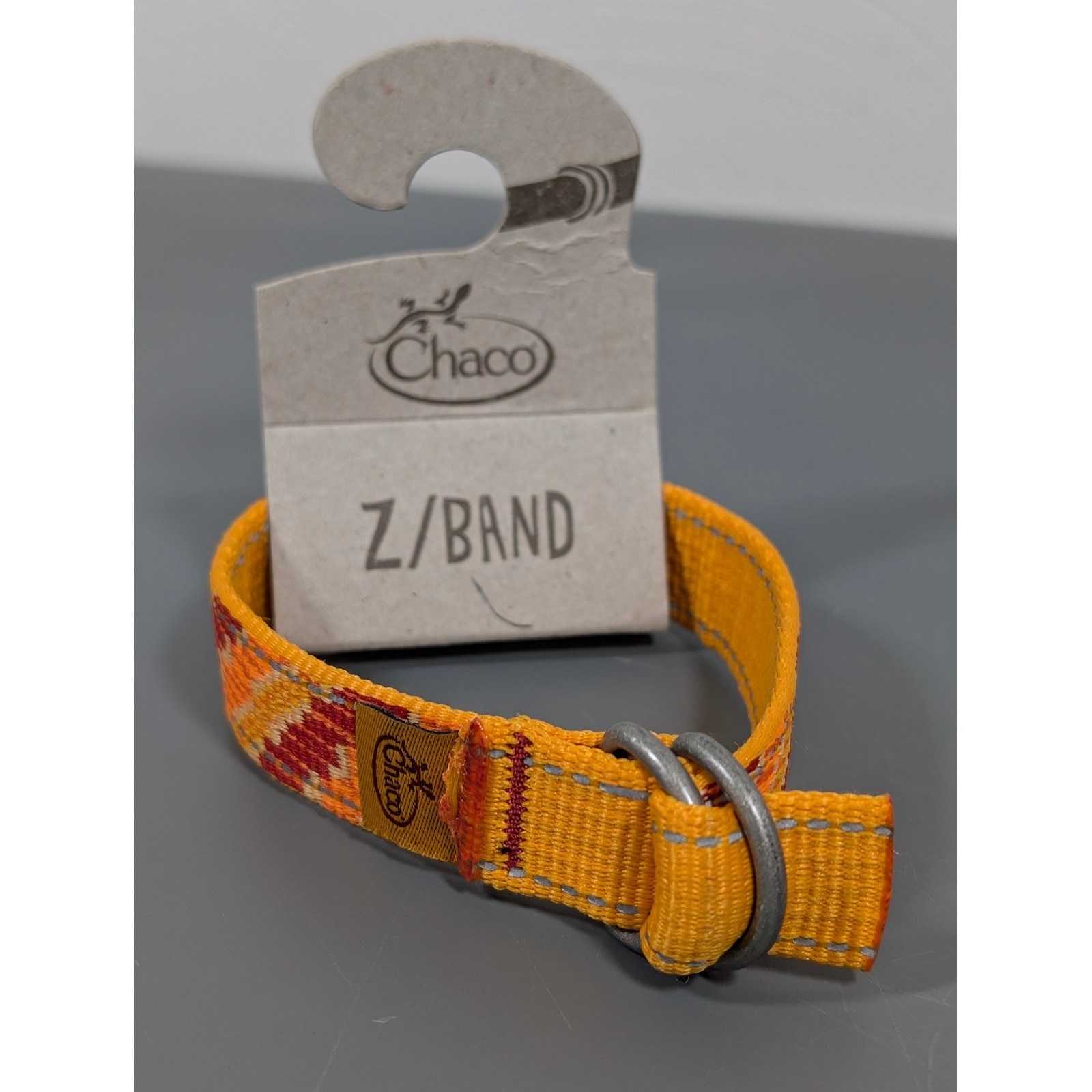 Chaco Z Band Bracelet Tangerine Steps Pattern Adjustable Nylon Cord NWT