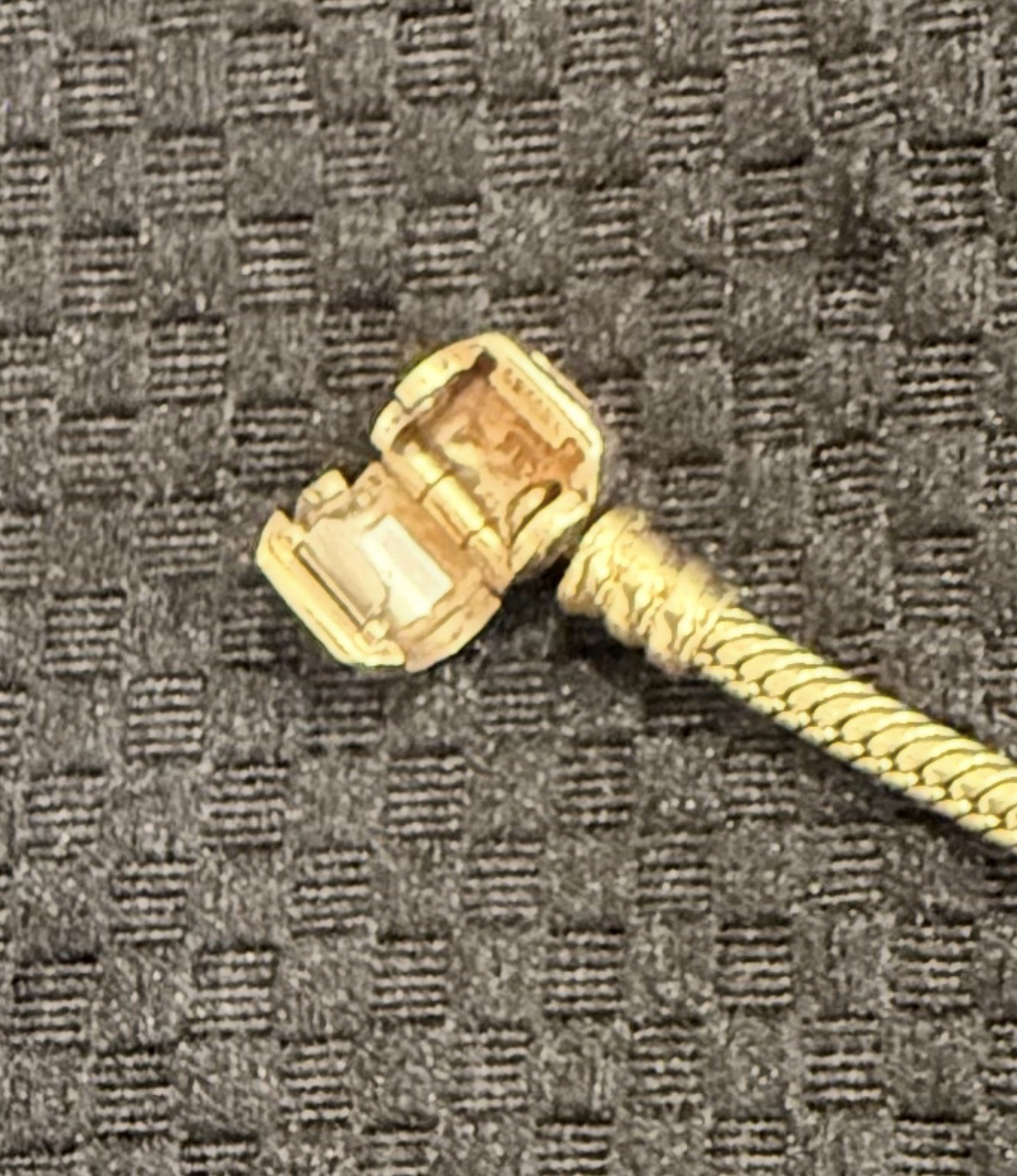 100% Authentic PANDORA Moments Snake Bracelet 14k Yellow Gold 7.5”