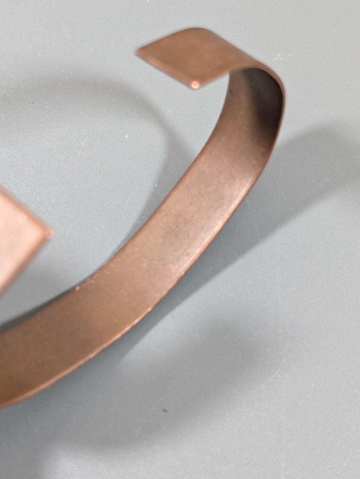 Artisan Copper Starry Eyed Stamped Cuff Bracelet 6 inch