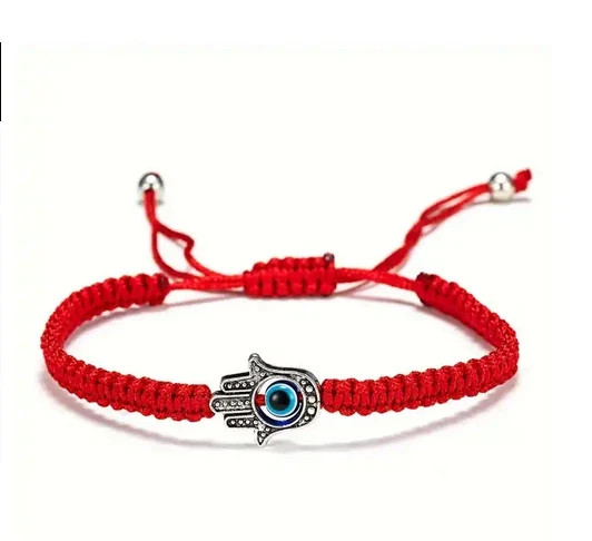 String Hamsa Hand Evil Eye Red Bracelet Reiki Women Men Charm Braided Lucky