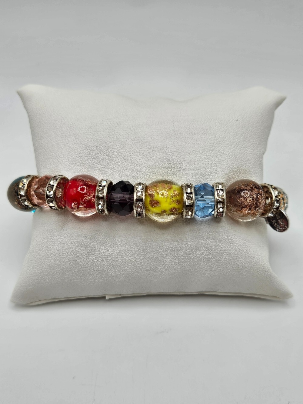 Glass of Venice Genuine Murano Glass Symphony Stretch Bracelet Made in Italy