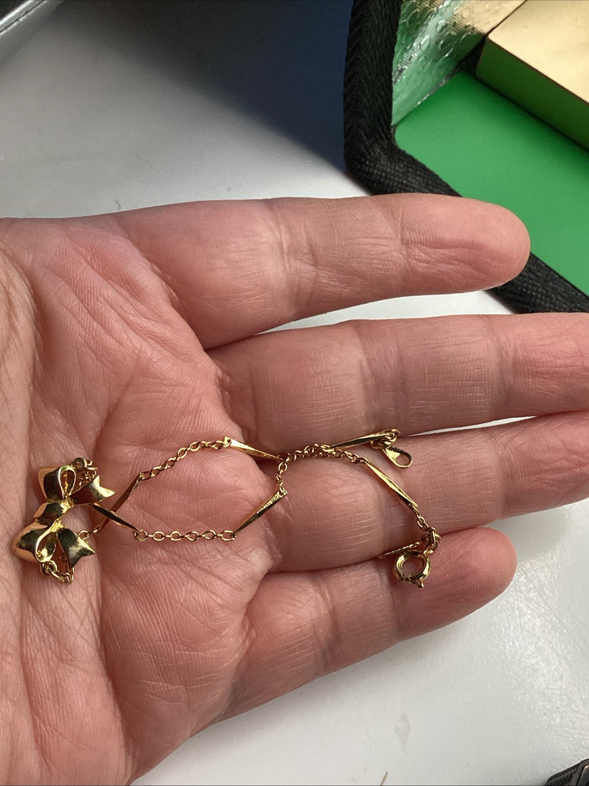 Accents By Hallmark Gold Tone Bow Bracelet