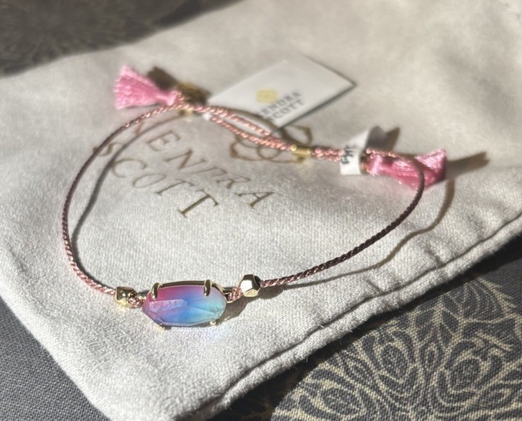 Kendra Scott Everlyne Cord Bracelet Pink Blue Purple NWT