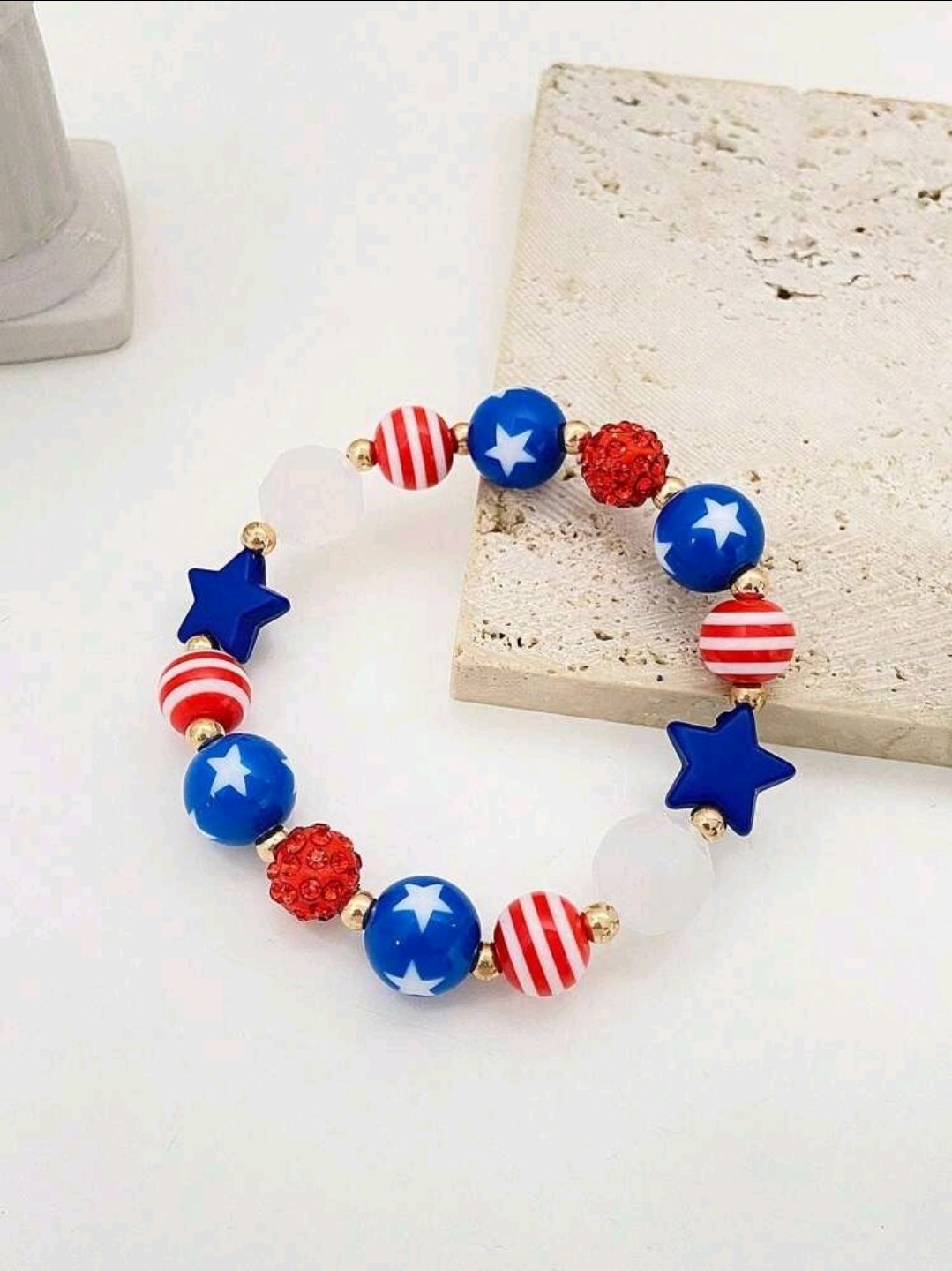 1 Women’s USA Star Breaded Bracelet