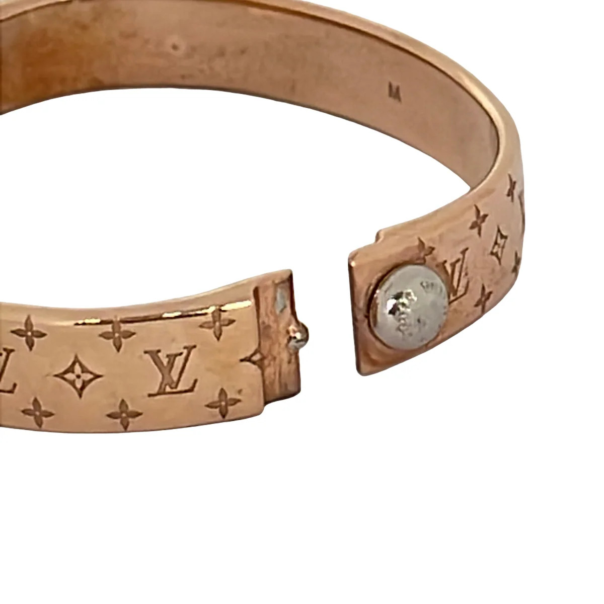 LOUIS VUITTON Nanogram Cuff M00254 Rose Gold Others LE0136 Bangle Hardware