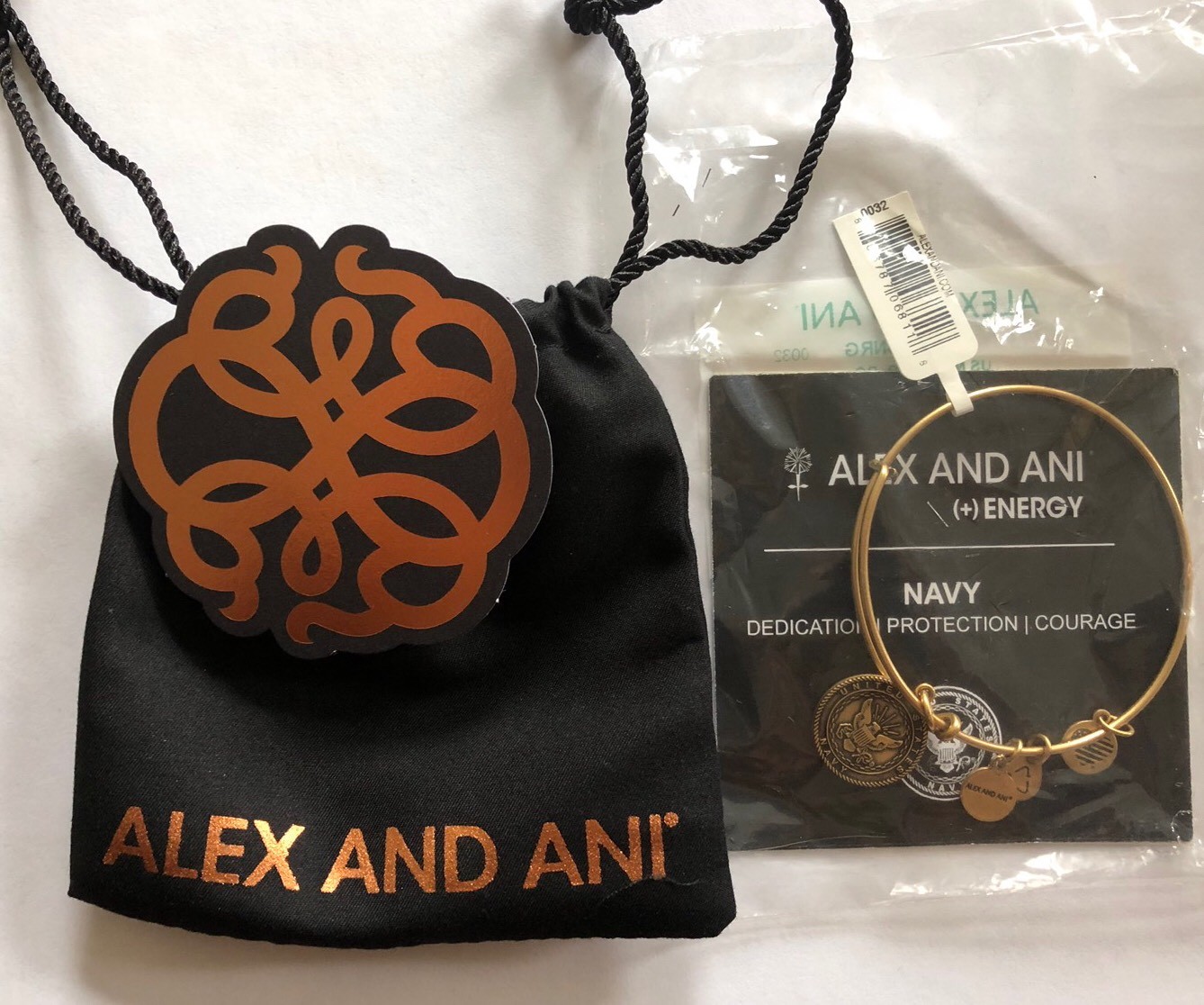 NEW Alex and Ani United States NAVY Charm Bangle Bracelet Rafaelian Gold NWT