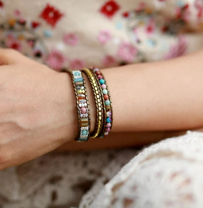 Imperial Heart Protection Wrap Bracelet Mother Daughter Gift For HER