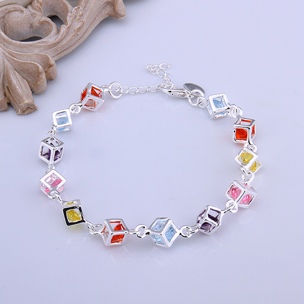 Women’s 925 Sterling Silver Bracelet Adjustable Size 8-9 Inches 9MM Lobster L8
