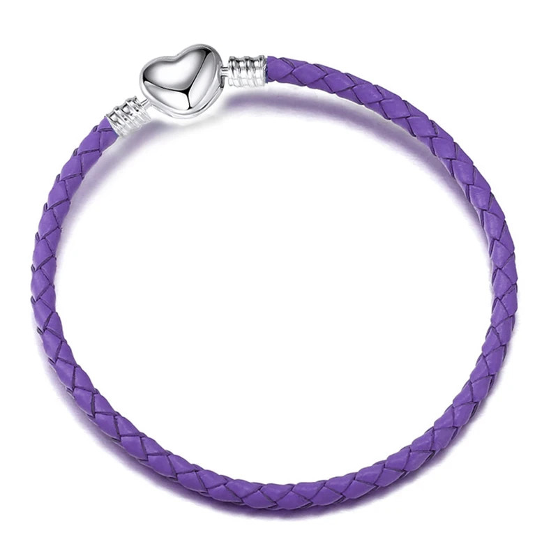 Leather Chain Bracelet 9 Color DIY Charm Band Adjustable Wrap Girls Women 1 Pc
