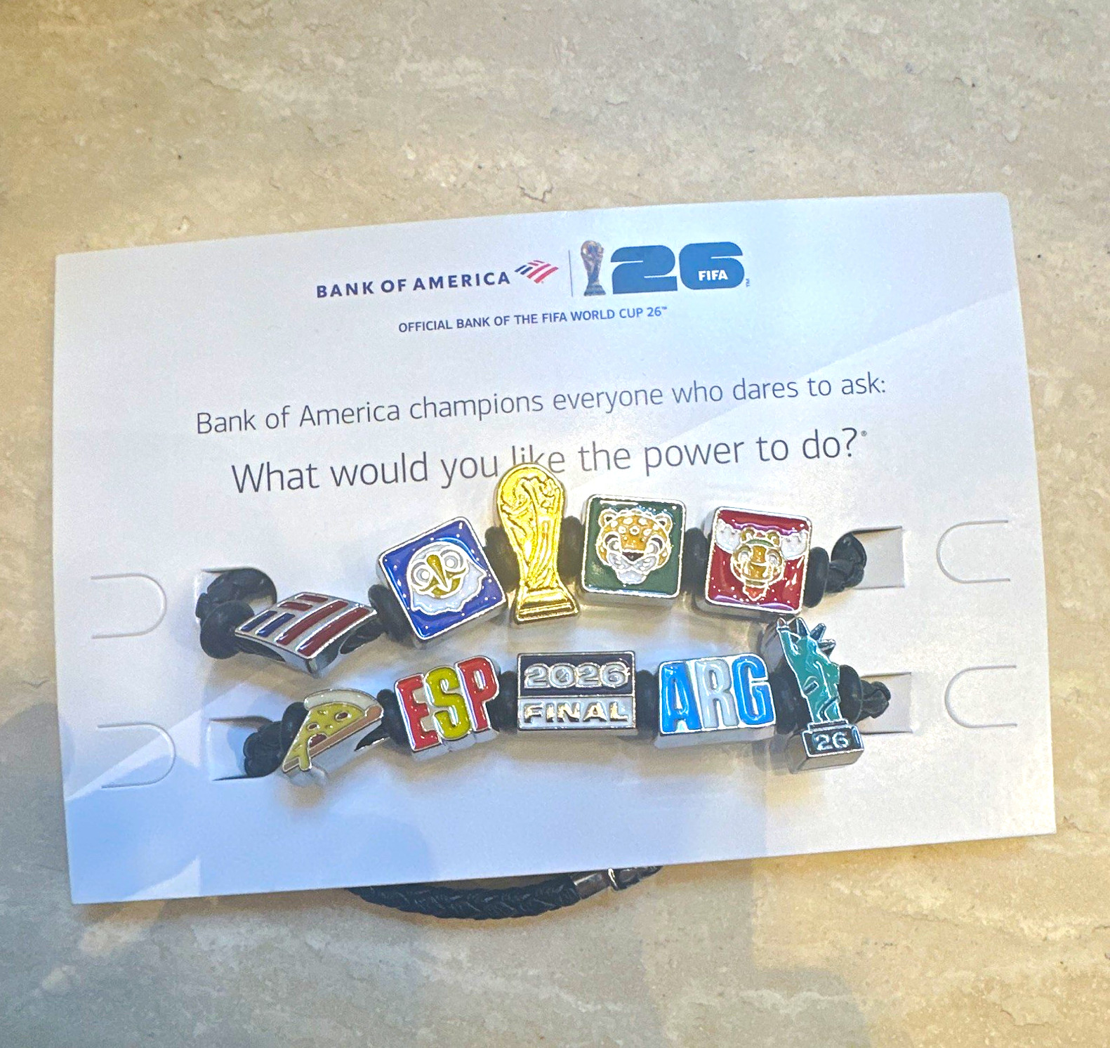 Bank of America FIFA World Cup BOA NYC Bracelet 2026 Final RARE