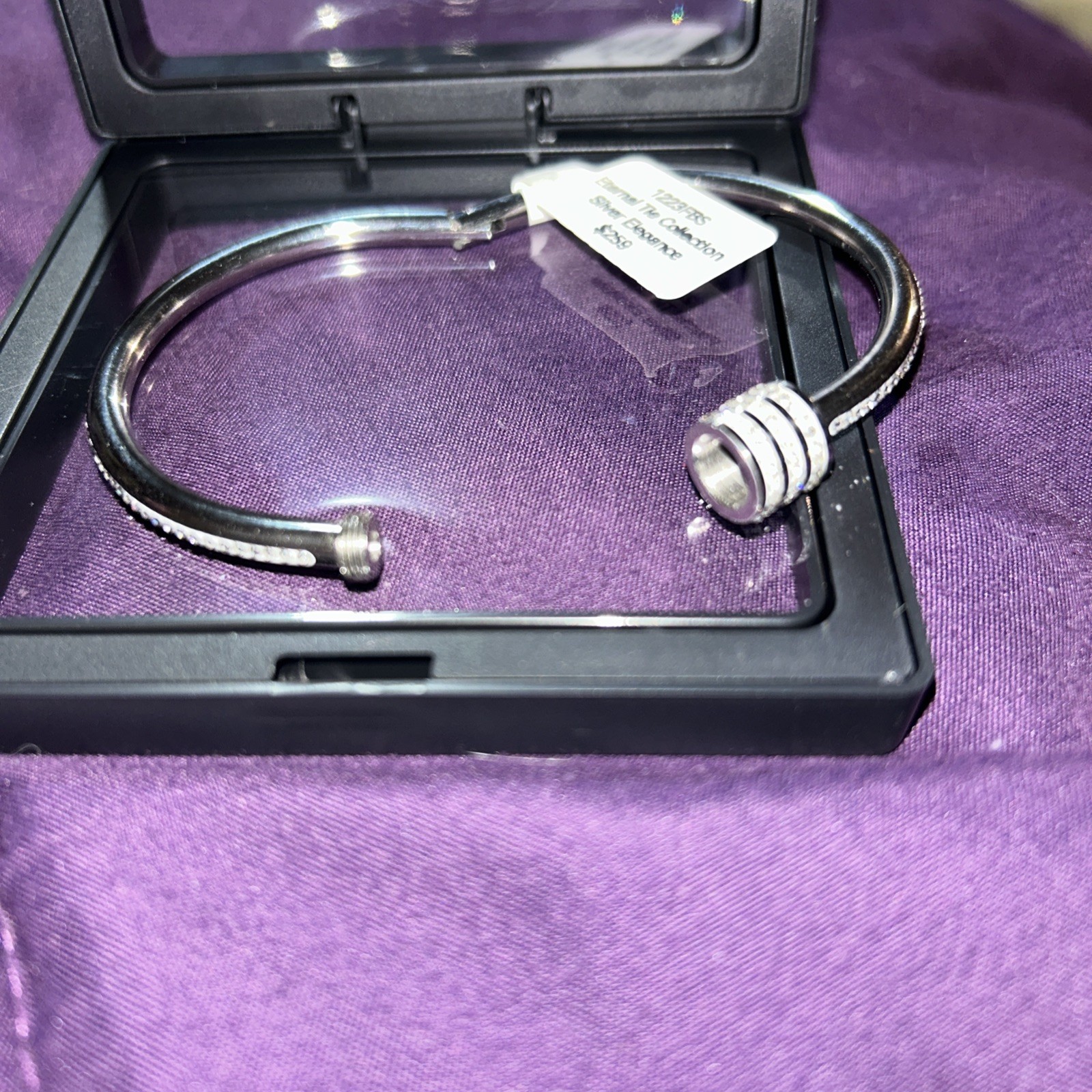 Eternal Tie Collection, Silver Elegance Bangle Bracelet ￼