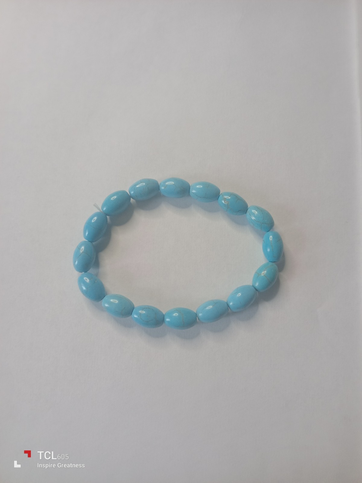 Turquoise Howlite Stretch Bracelet Beaded 6mm