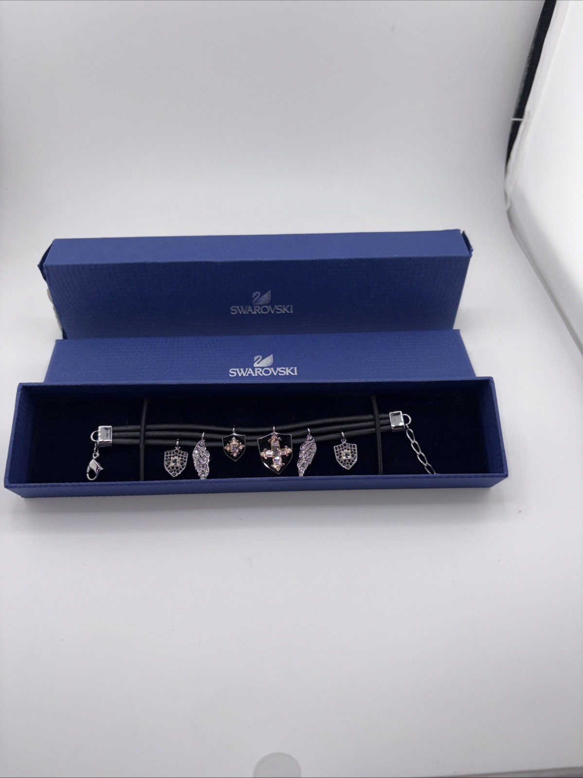 Swarovski Bracelet With Celtic Charms And Crystals 17 Cm #1160532 Brand New