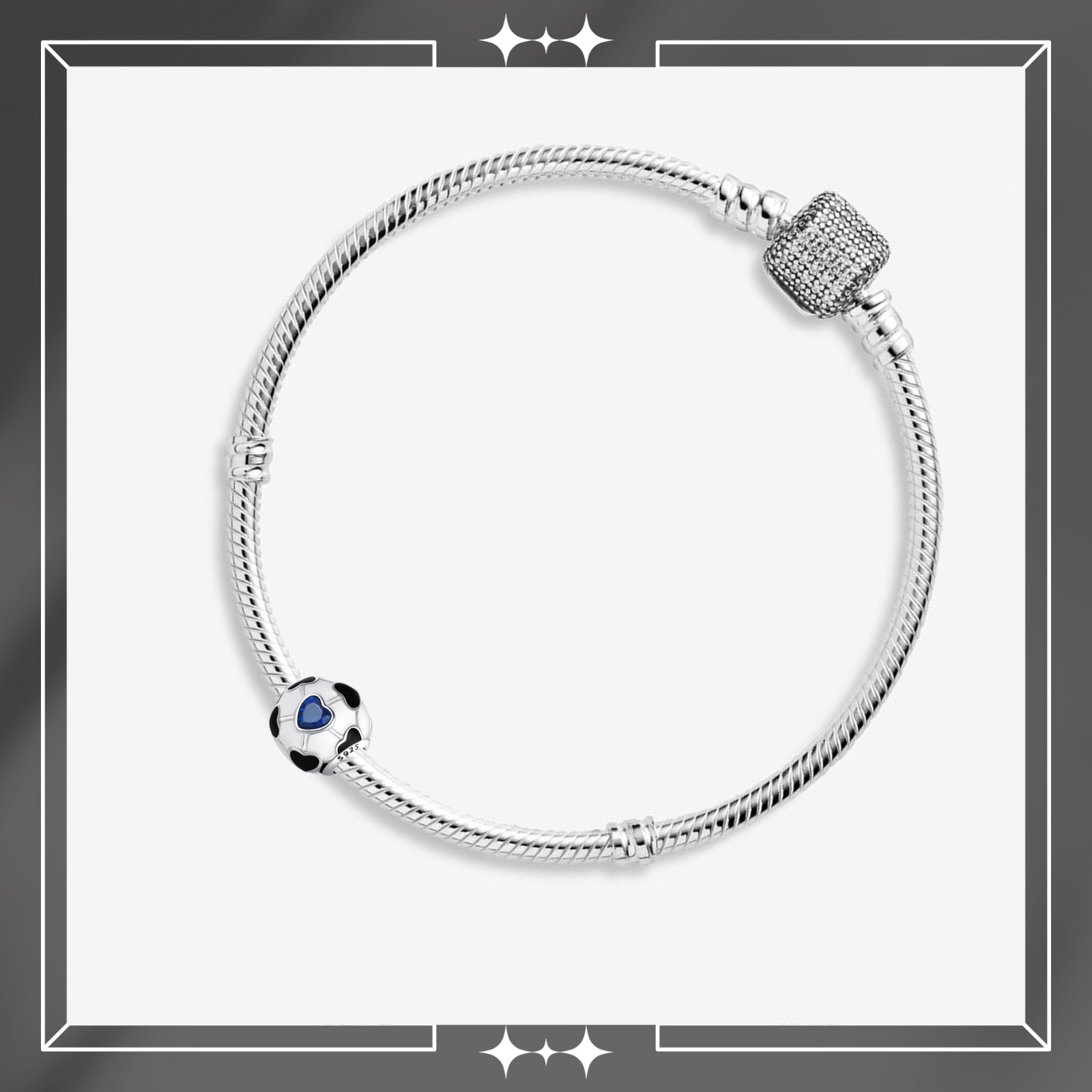 Ball Charm For Bracelet, Soccer Ball Charm, Heart Ball Charm
