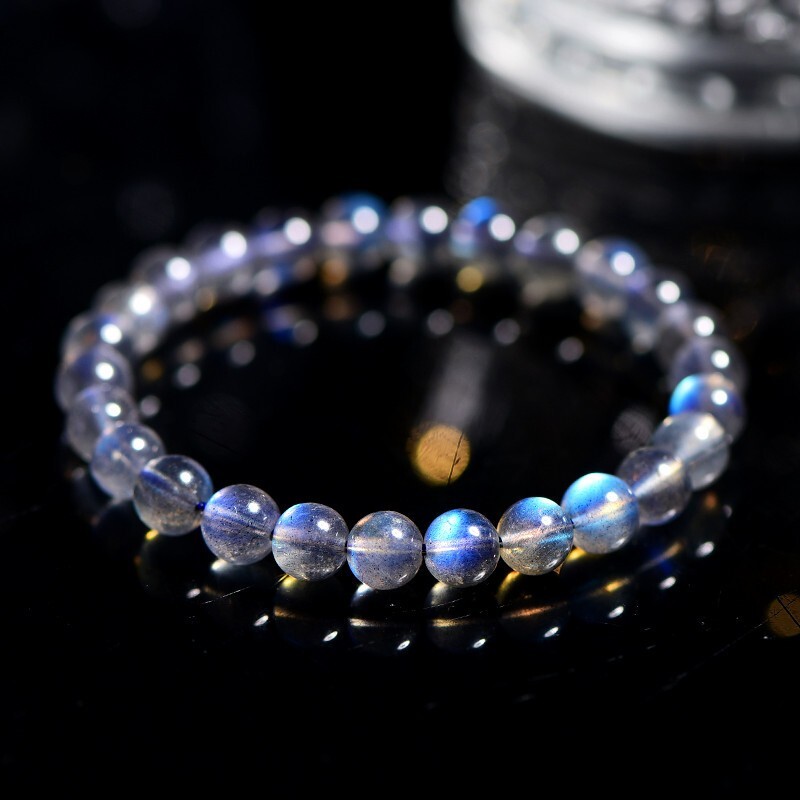 Moonstone 6MM Round Beads Handmade Healing Reiki Stretchy Unisex Bracelet Gifts