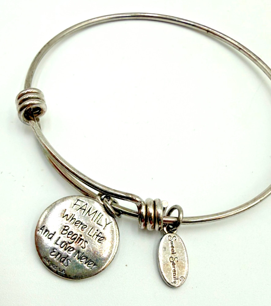 SWEET SERENITY Bracelet My Family My Love Sterling 925 14kt
