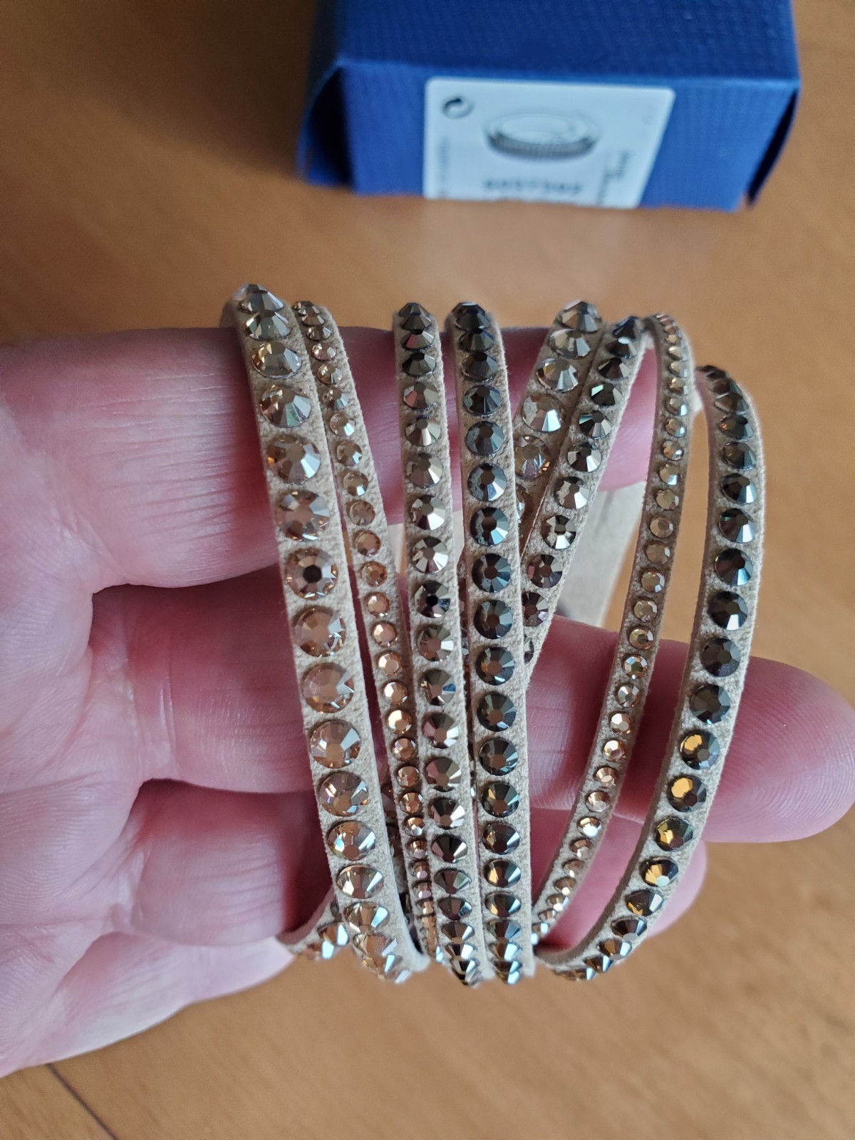 Swarovski Slake Nude Tone Bracelet Brand New In Box. Never Used.