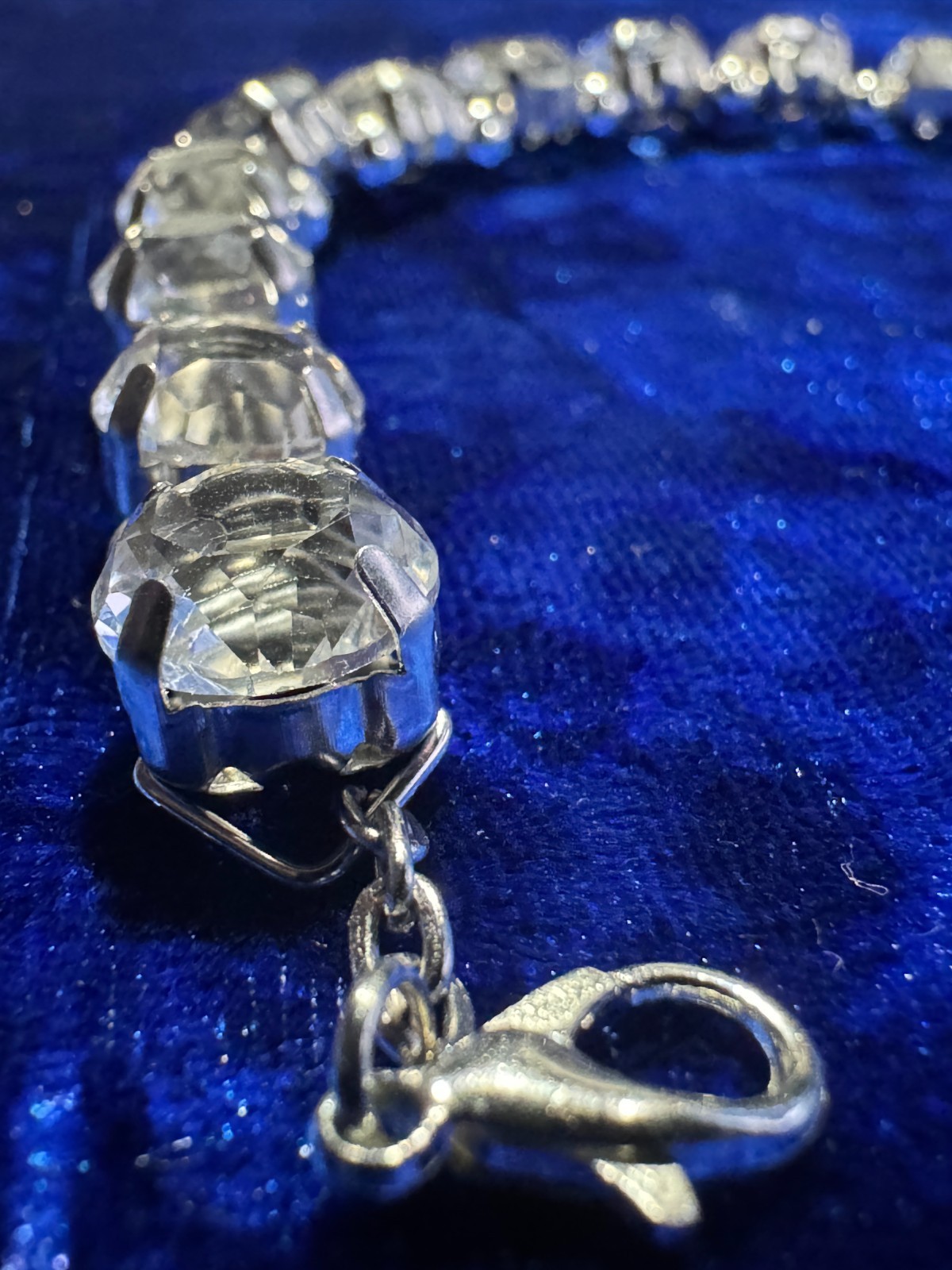 White Moissanite Bracelet 10.5 Mm Platinum/White Gold Color Plating 8″ or 6″ +