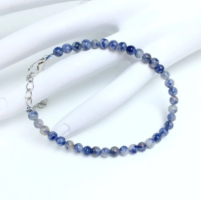 1 pc 4mm Chakra Bead Bracelet Natural Stone Yoga Energy Bangle