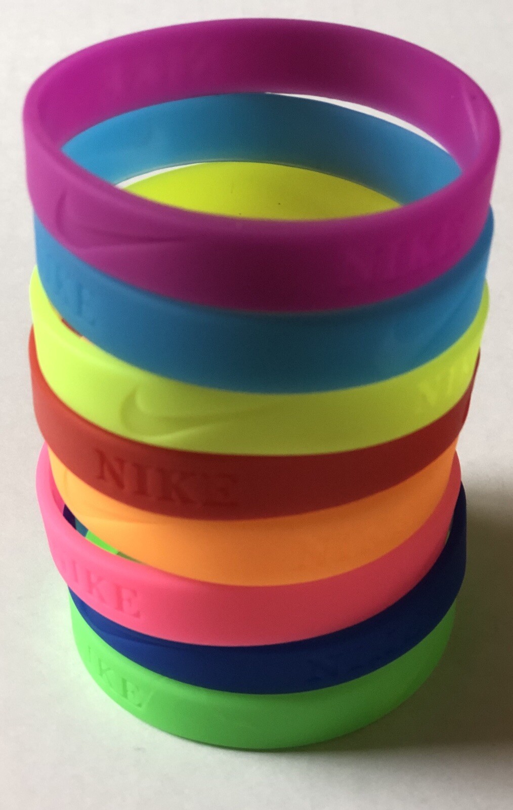 1 (One) Debossed Nike Sport Baller Band Silicone Rubber Bracelet Wristband