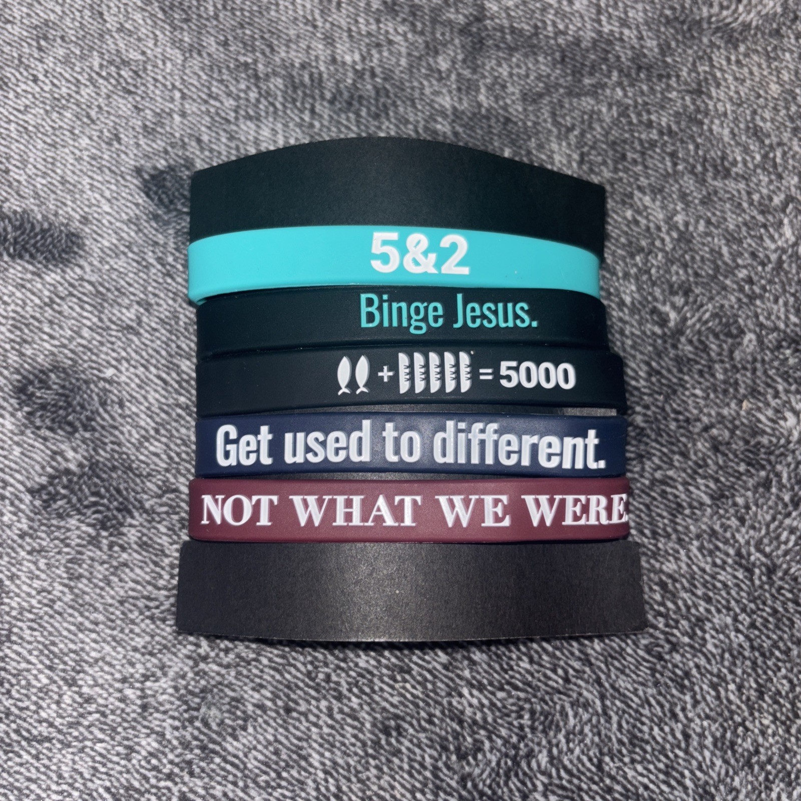 Pack of 5 Silicone Bracelets The Chosen – Wristbands 2.0 –