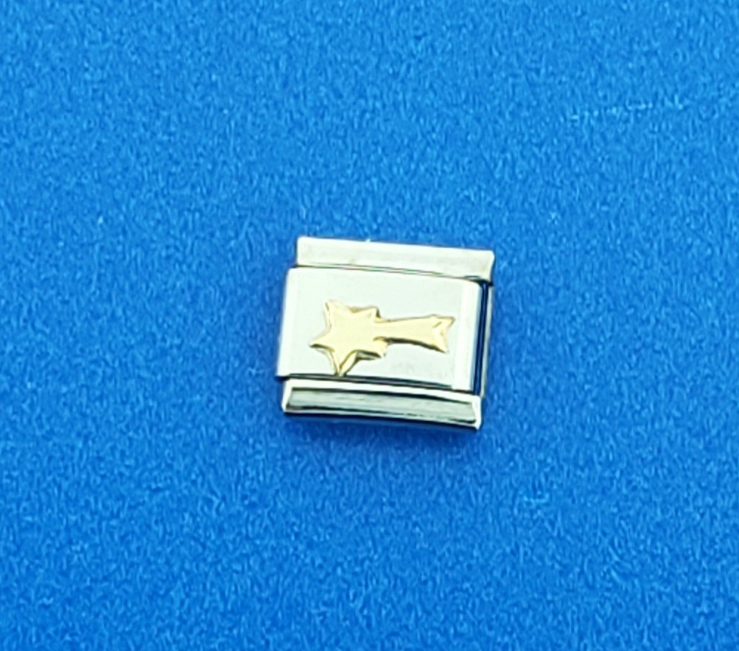 Uno Domani Shooting Star Charm, 14k & stainless-steel Italian Modular Charm