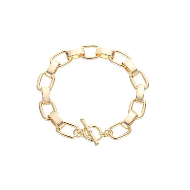 1PC 18K Gold Plated Chain Bracelet, Ready for handcraft use GZX532-0350