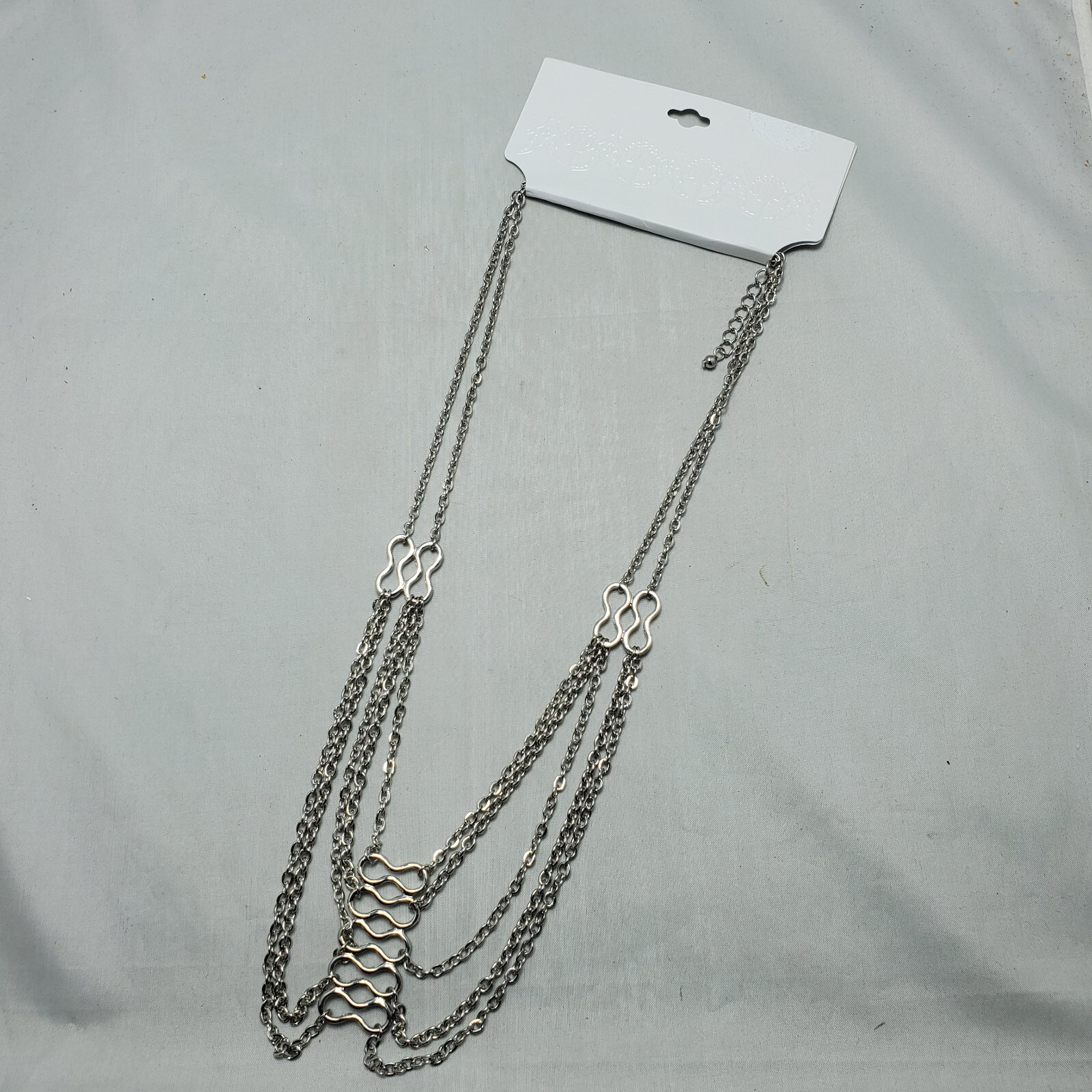 Target silver multi link chain with figure 8 design NWT