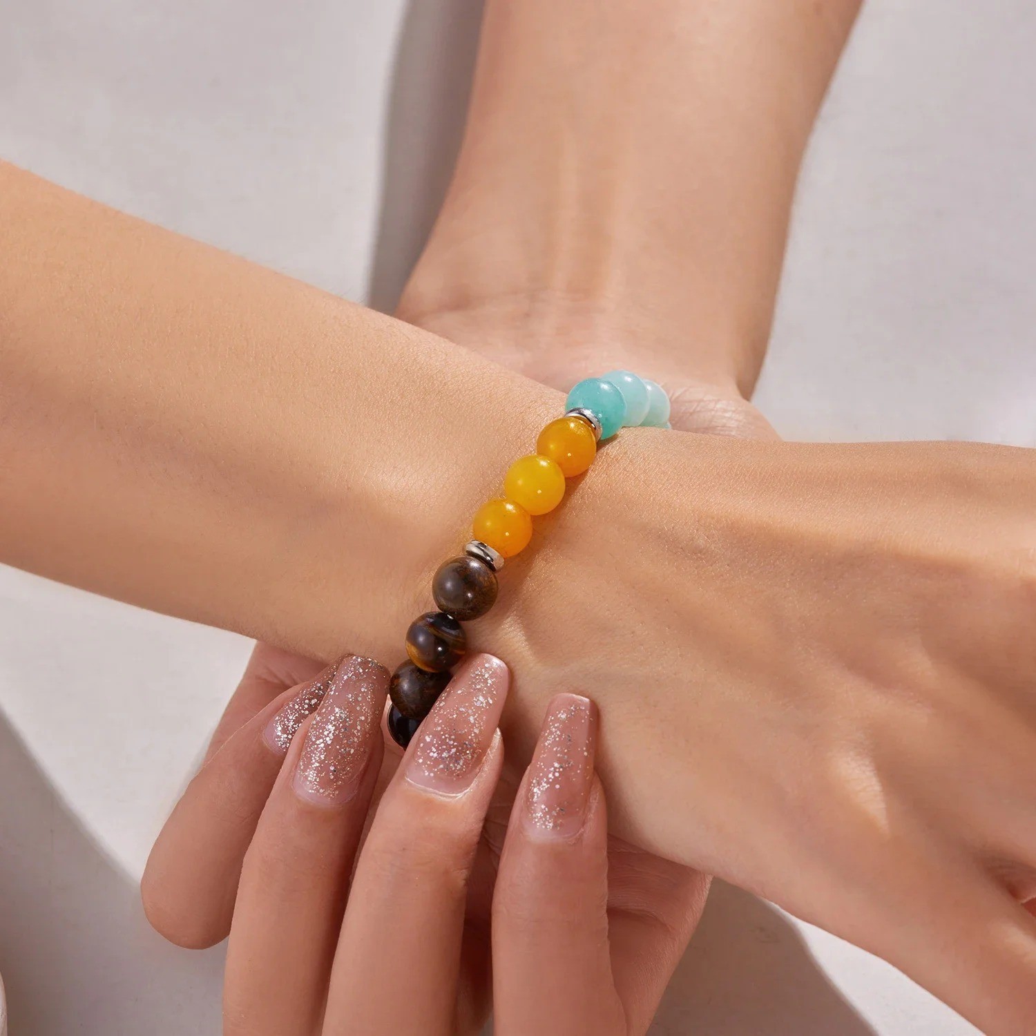 Chakra Bracelet Natural Healing Anxiety Gem Stone Reiki Jewellery