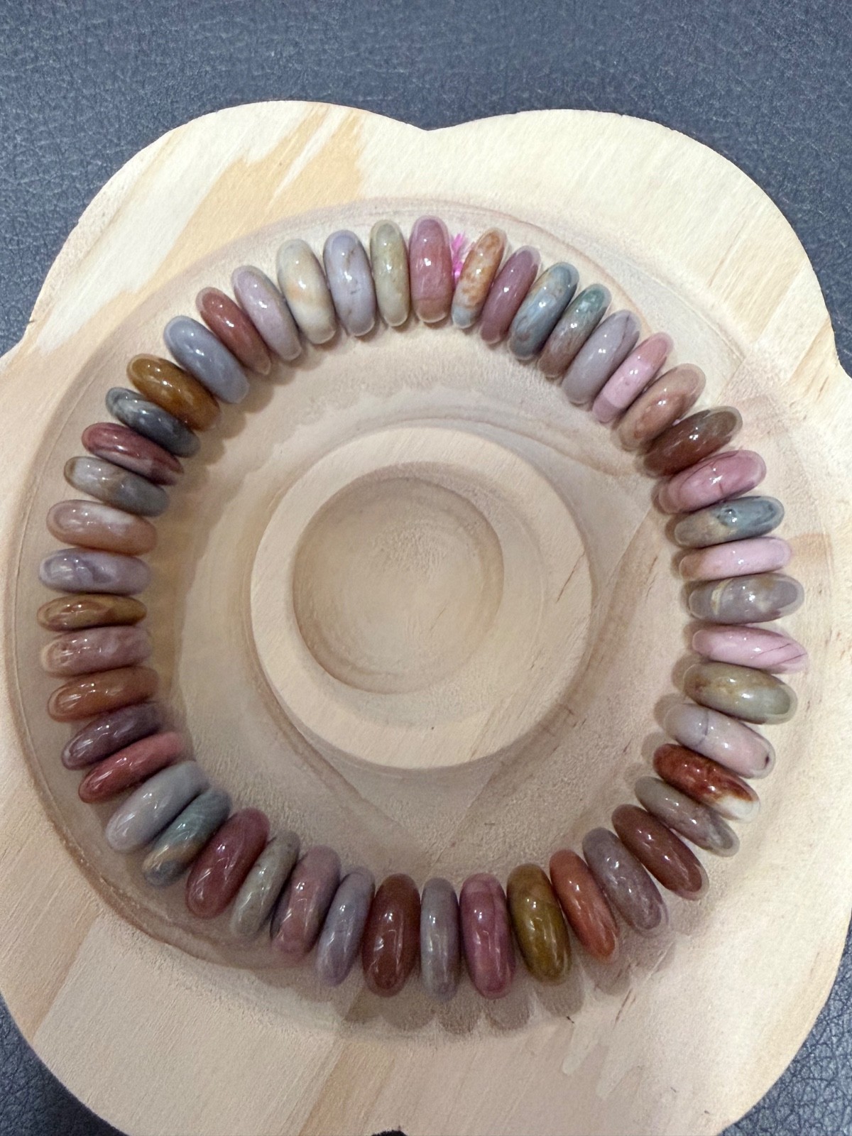 Stunning Stone Alashan Candy Rondell Bracelet – Elastic – see Video!!
