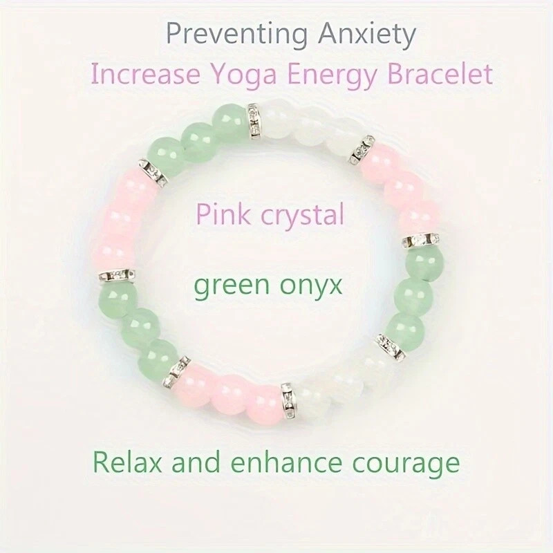 Natural Stone Beaded Bracelet Women Men For Bringing Luck Money Health Bangle