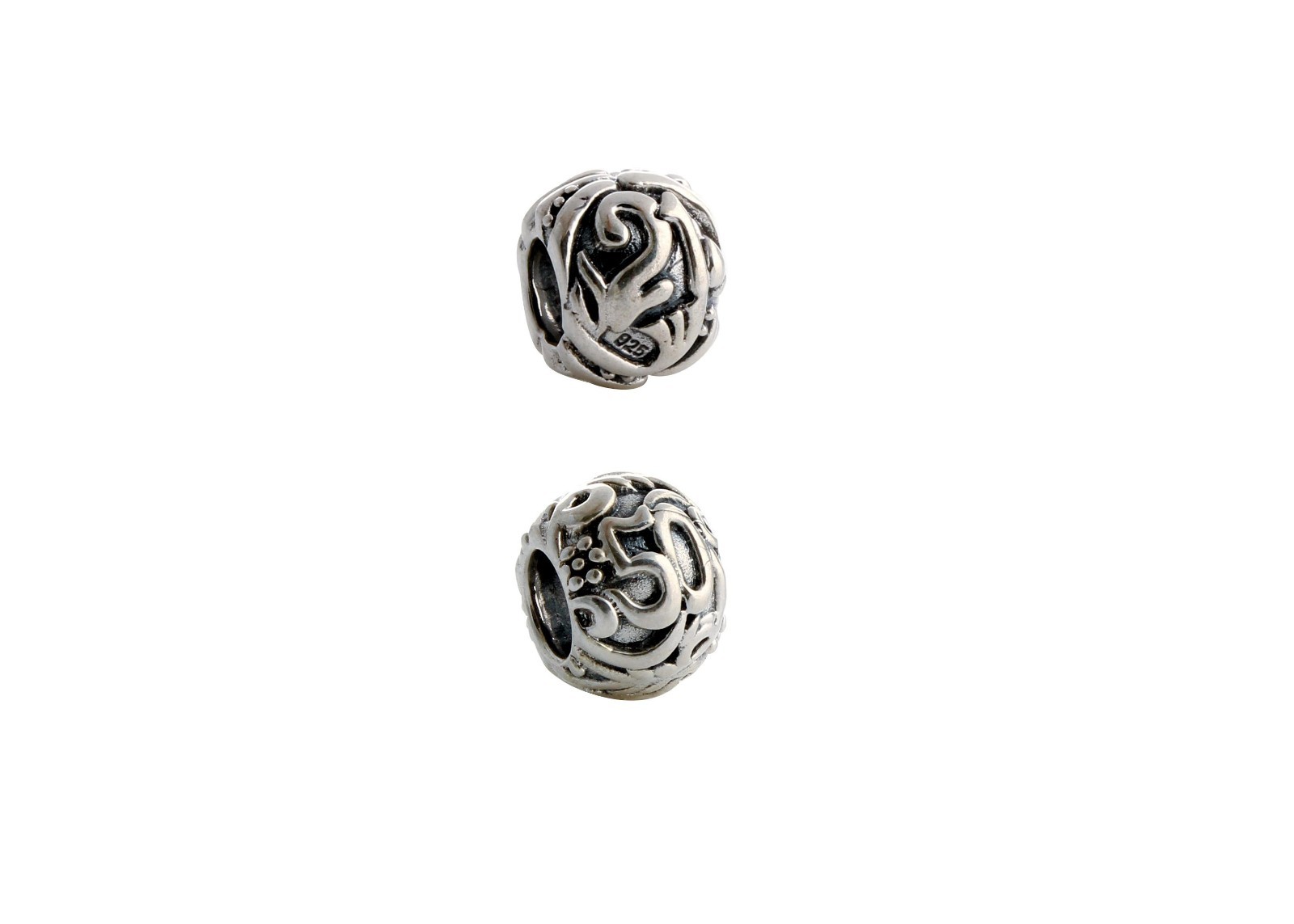Sterling Silver 925 European Charm 21/50 Birthday, Anniversary Milestone Ball