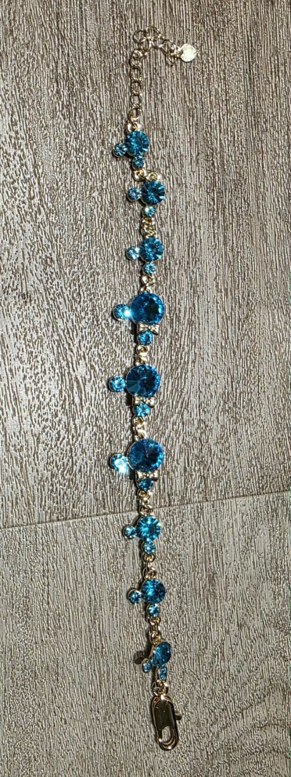 Rhinestone Gold Filled Bracelet 7.5-8 inches.Free Shipping. Now $45.99