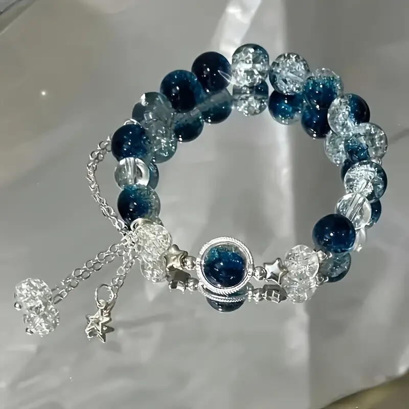 Stylish Star Bracelet with Stone Beads Perfect Fashion Accessory for Her