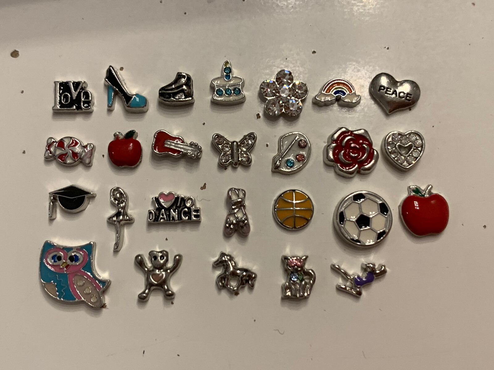 LOT OF 26 FLOATING CHARMS!!! HUGE ASSORTMENT!! ALL BRAND NEW!!