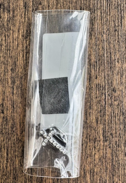 Keep Collective KA023PSL Silver Pavé Cross Charm NIP Faith