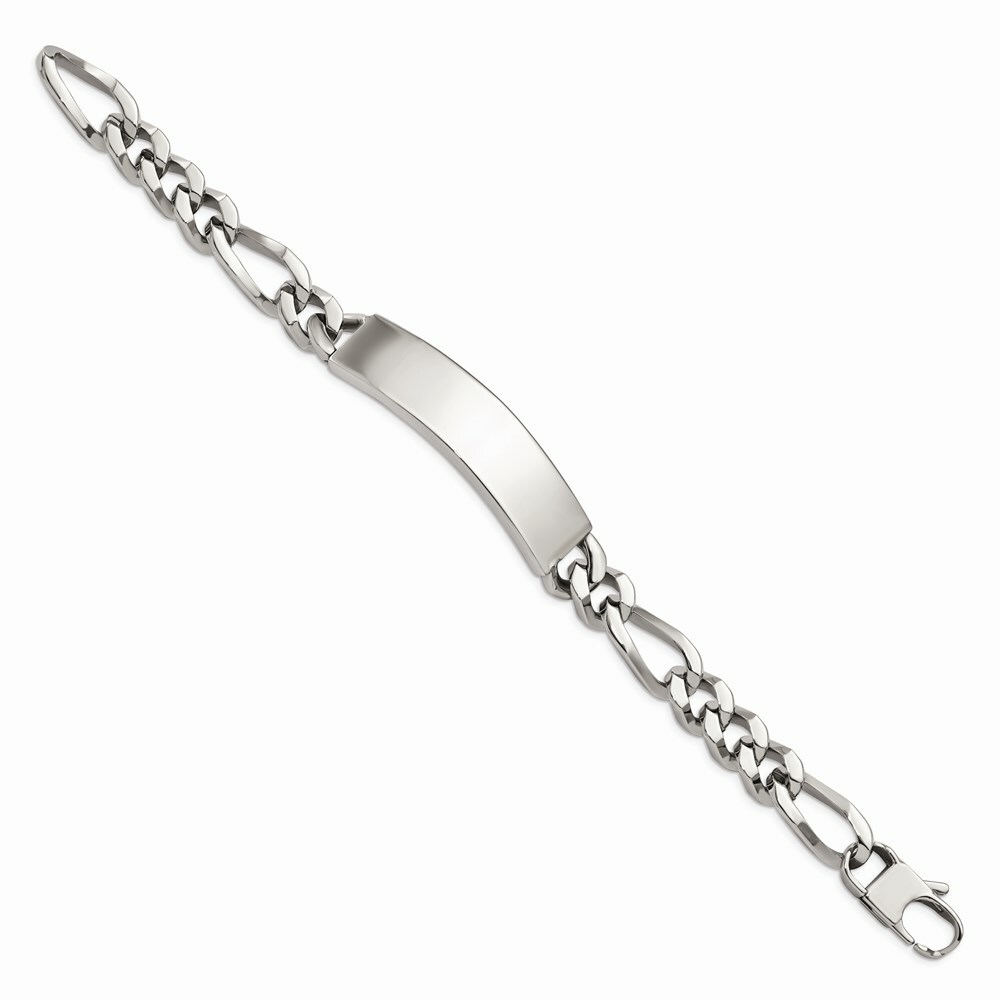 Stainless Steel Polished Large ID Bracelet