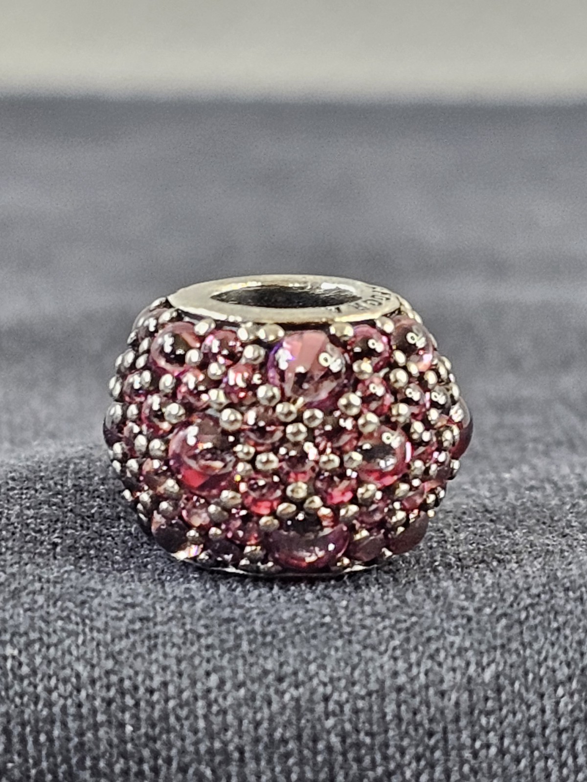 Pandora Moments Pink Pave Lights Charm Bead #791051CZS Authentic S925 ALE
