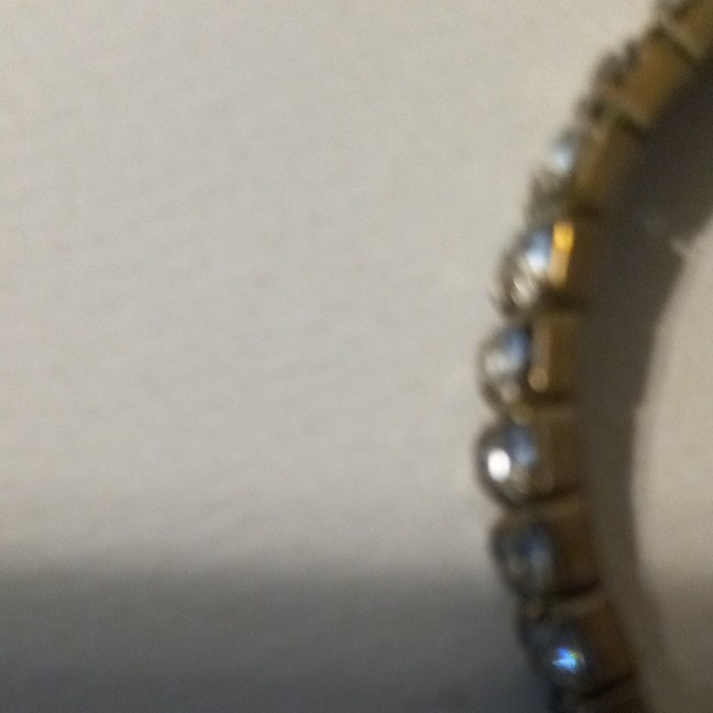 Silver Tone Clear Round Crystal Tennis Bangle Bracelet, Slip-On, Stackable