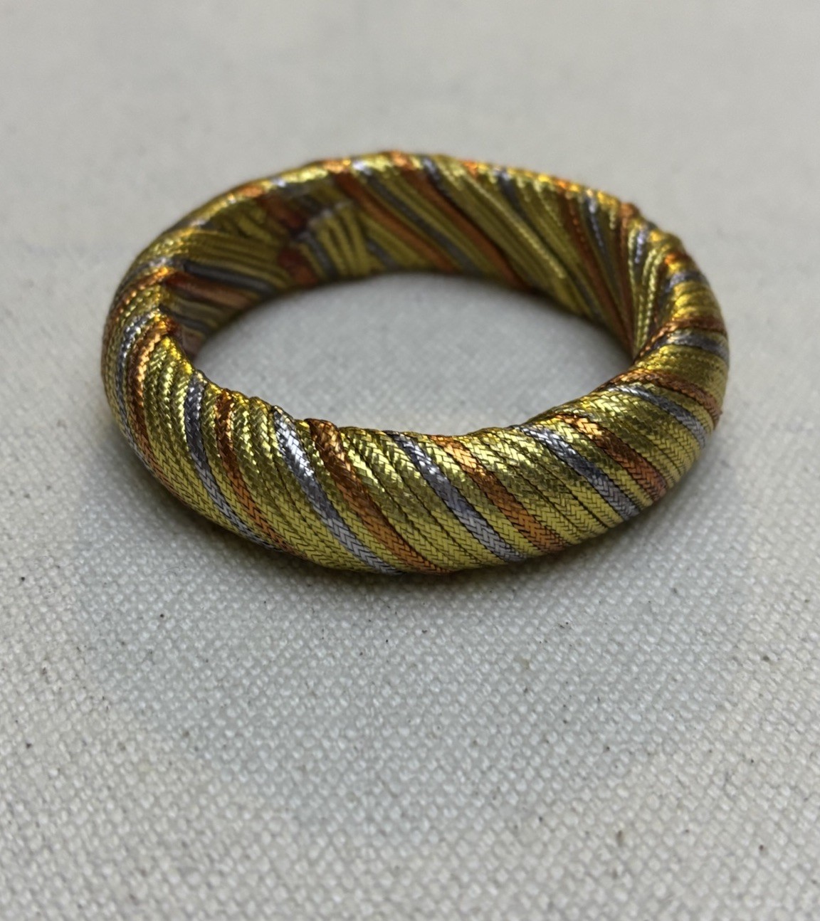 Cord Bracelet with metallic threads