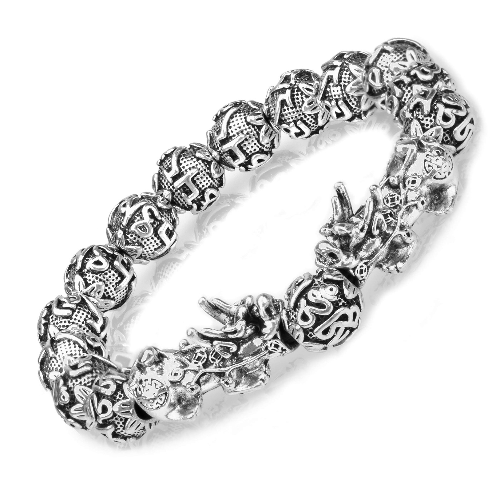 Fengshui Prosperity Bracelet 12mm Natural Bead Large Size Bracelet for Men Do…