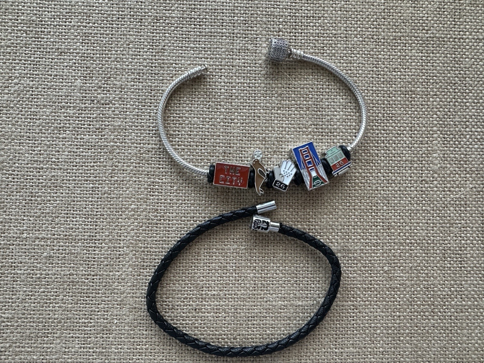 Bank Of America THE CITY FIFA (New) With Pandora Sparkling Pave Clasp Bracelet