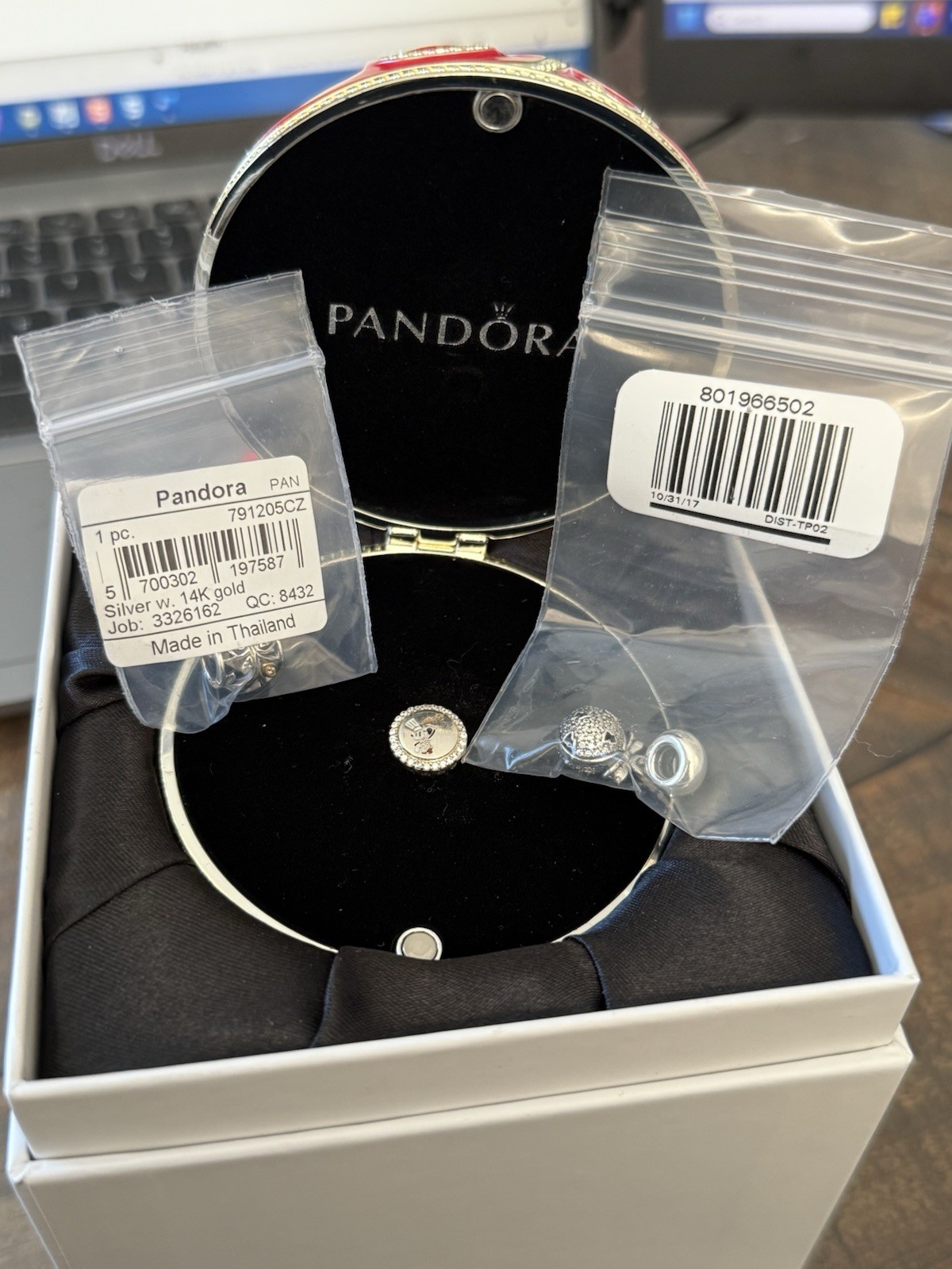 Pandora Limited Edition Christmas & Disney Charms Bundle 2014 2017 Chef Mickey