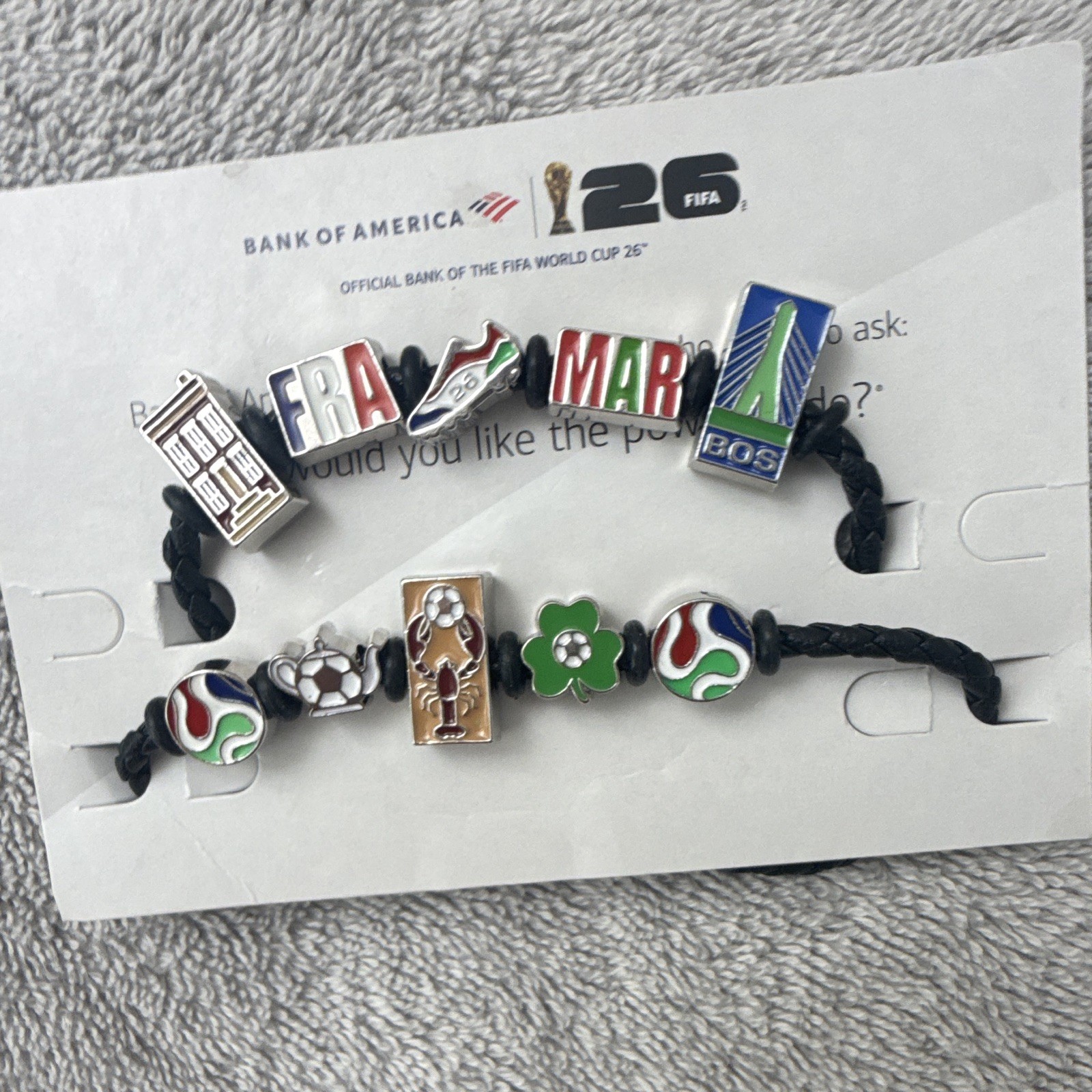 FIFA World Cup BOA Soccer Charm Bracelet. Boston Full collection!