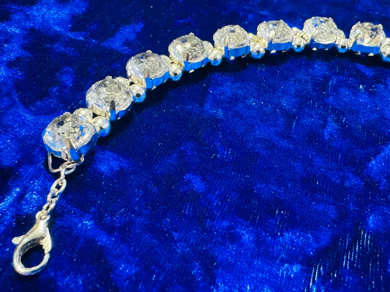 White Moissanite Bracelet 10.5 Mm Platinum/White Gold Color Plating 8″ or 6″ +